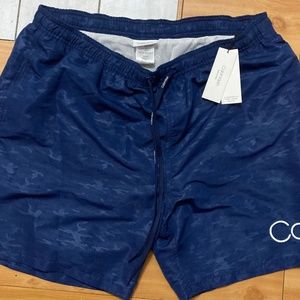 NWT Calvin Klein Navy Camo Shorts